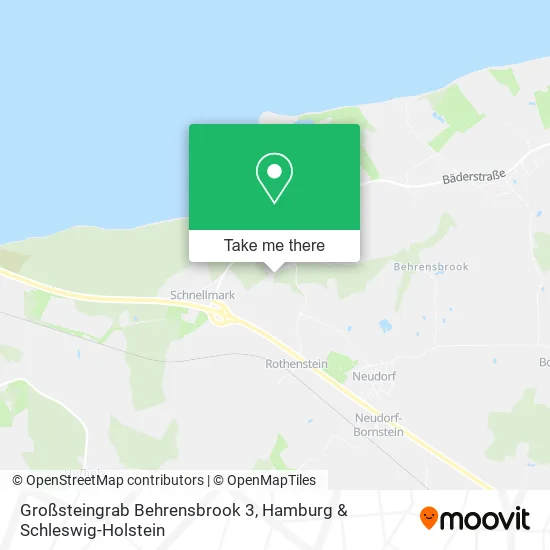 Карта Großsteingrab Behrensbrook 3