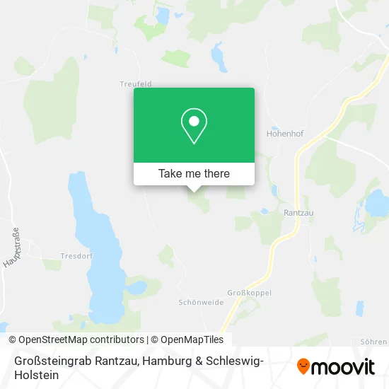 Карта Großsteingrab Rantzau