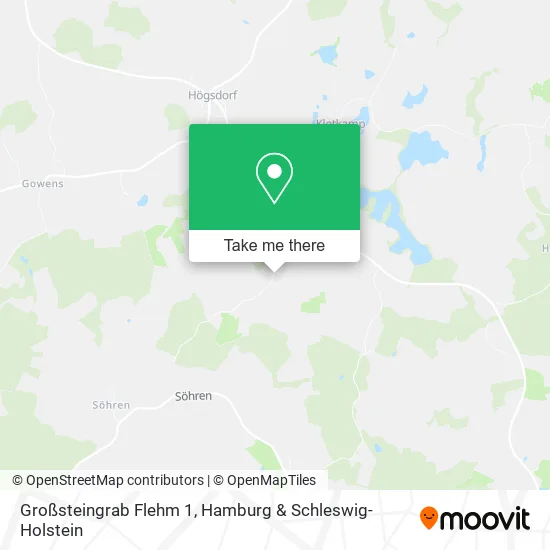Карта Großsteingrab Flehm 1