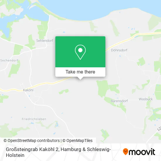 Карта Großsteingrab Kaköhl 2