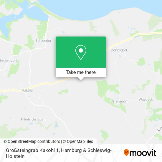 Карта Großsteingrab Kaköhl 1