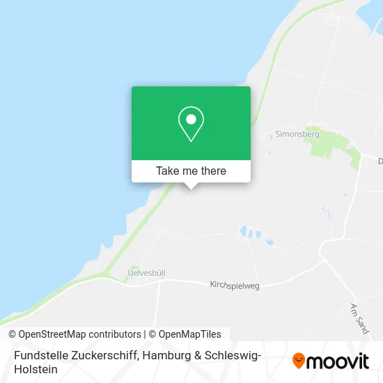 Карта Fundstelle Zuckerschiff