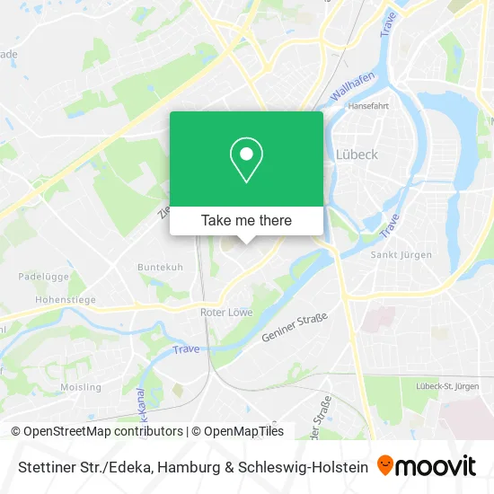 Карта Stettiner Str./Edeka