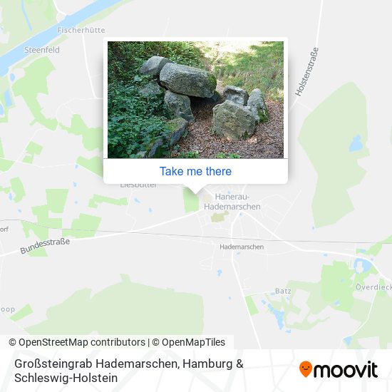 Großsteingrab Hademarschen map