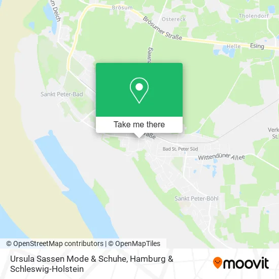 Карта Ursula Sassen Mode & Schuhe