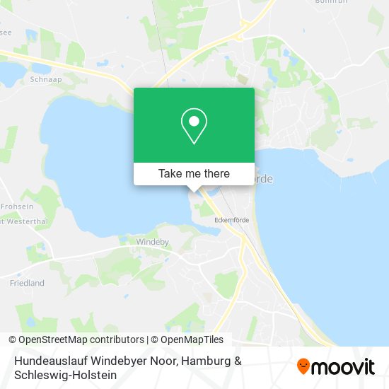 Hundeauslauf Windebyer Noor map