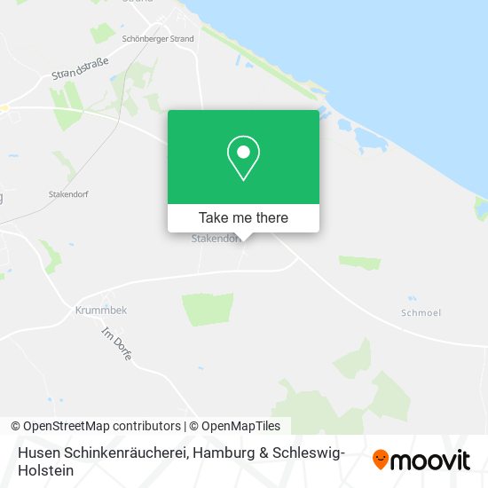 Husen Schinkenräucherei map
