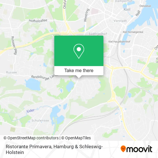 Карта Ristorante Primavera