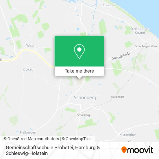 Карта Gemeinschaftsschule Probstei