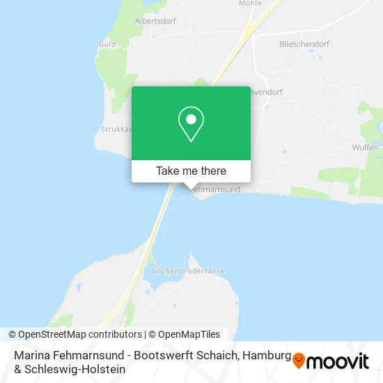 Карта Marina Fehmarnsund - Bootswerft Schaich