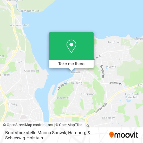 Карта Bootstankstelle Marina Sonwik