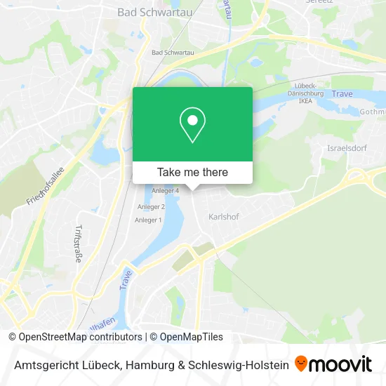Карта Amtsgericht Lübeck