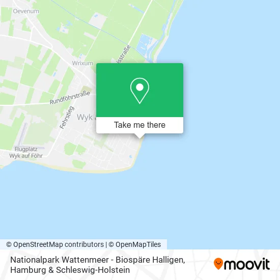 Карта Nationalpark Wattenmeer - Biospäre Halligen