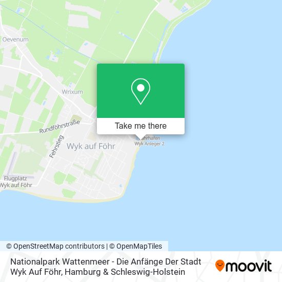 Nationalpark Wattenmeer - Die Anfänge Der Stadt Wyk Auf Föhr map