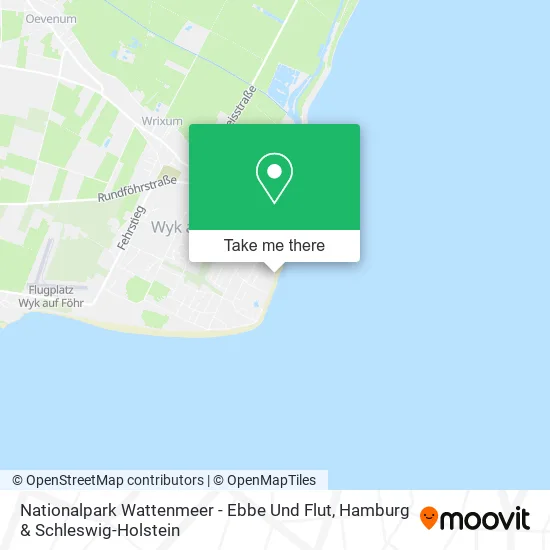 Карта Nationalpark Wattenmeer - Ebbe Und Flut