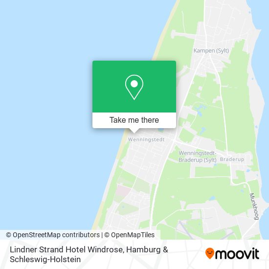 Lindner Strand Hotel Windrose map