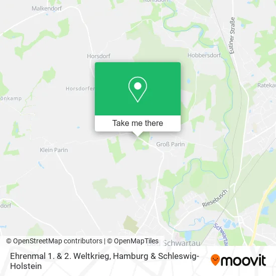 Карта Ehrenmal 1. & 2. Weltkrieg