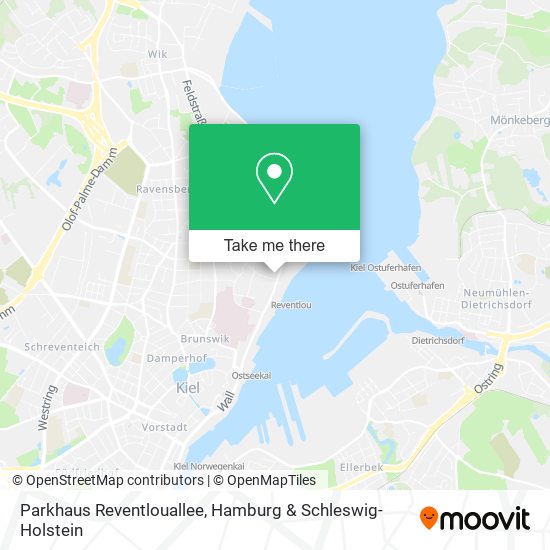 Parkhaus Reventlouallee map