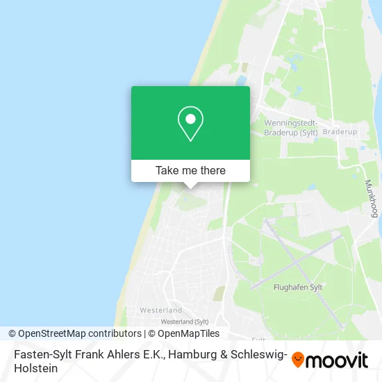 Карта Fasten-Sylt Frank Ahlers E.K.
