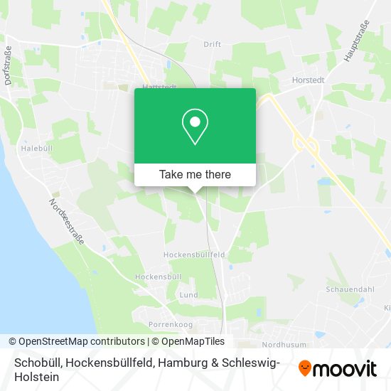 Schobüll, Hockensbüllfeld map