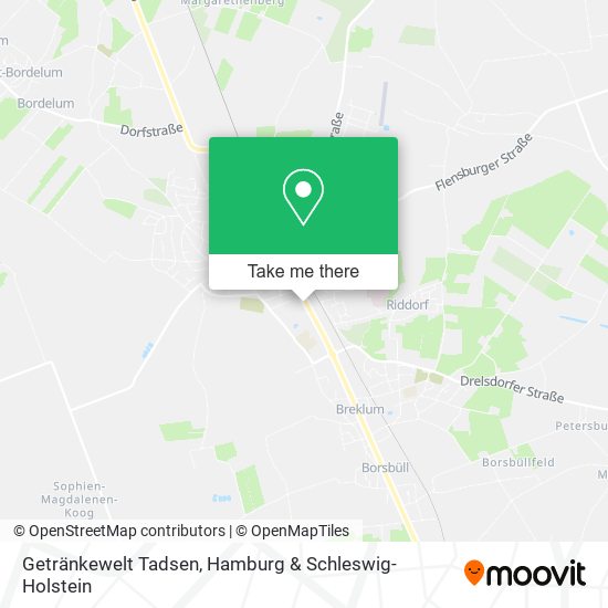 Getränkewelt Tadsen map