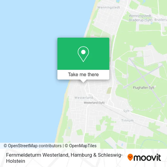 Карта Fernmeldeturm Westerland