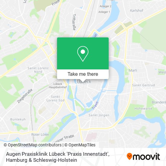 Карта Augen Praxisklinik Lübeck 'Praxis Innenstadt'