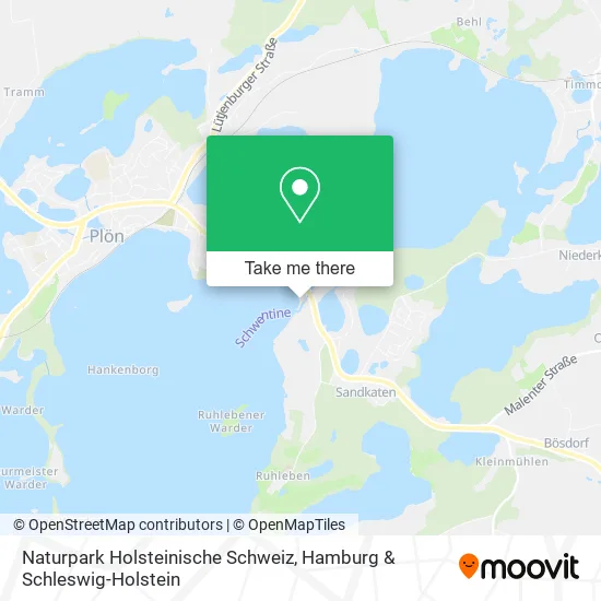 Карта Naturpark Holsteinische Schweiz