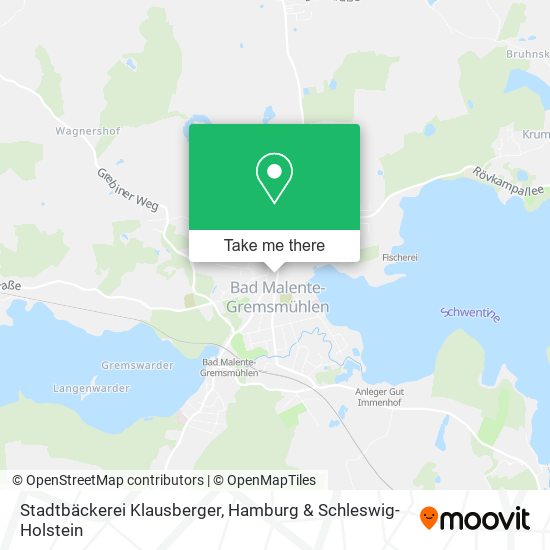 Stadtbäckerei Klausberger map