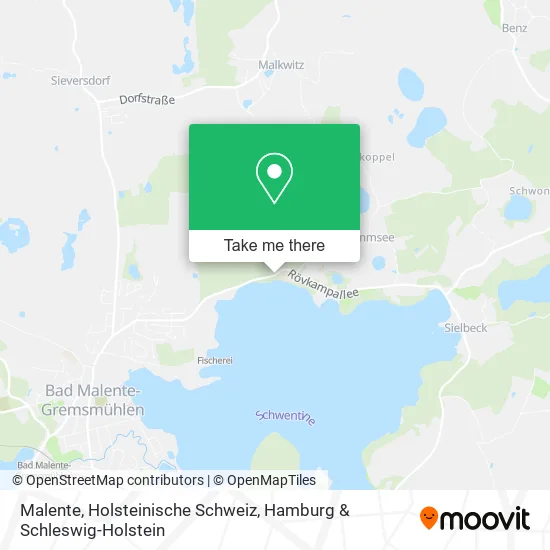 Карта Malente, Holsteinische Schweiz