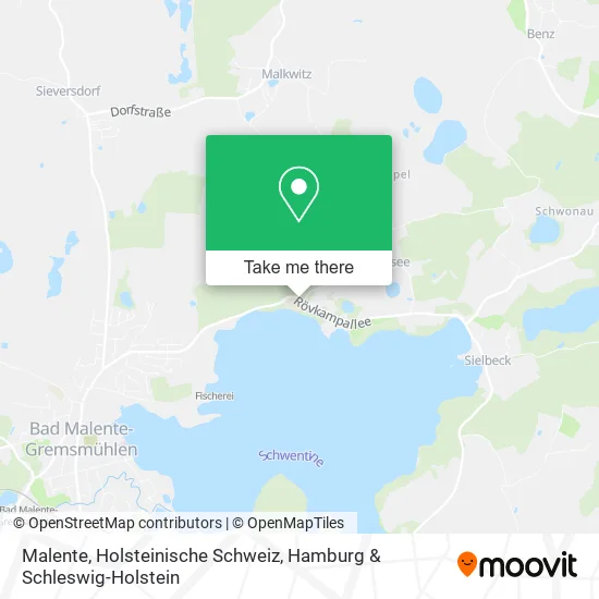 Карта Malente, Holsteinische Schweiz