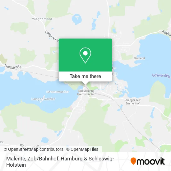 Карта Malente, Zob/Bahnhof