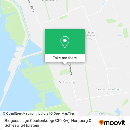 Карта Biogasanlage Cecilienkoog(330 Kw)