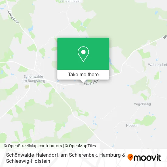 Карта Schönwalde-Halendorf, am Schierenbek