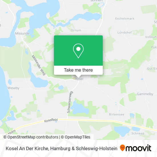 Карта Kosel An Der Kirche