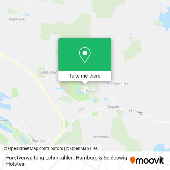 Forstverwaltung Lehmkuhlen map