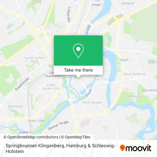 Карта Springbrunnen Klingenberg