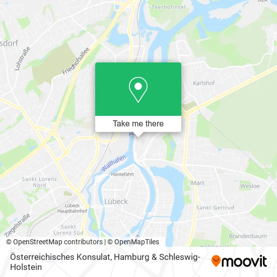 Карта Österreichisches Konsulat