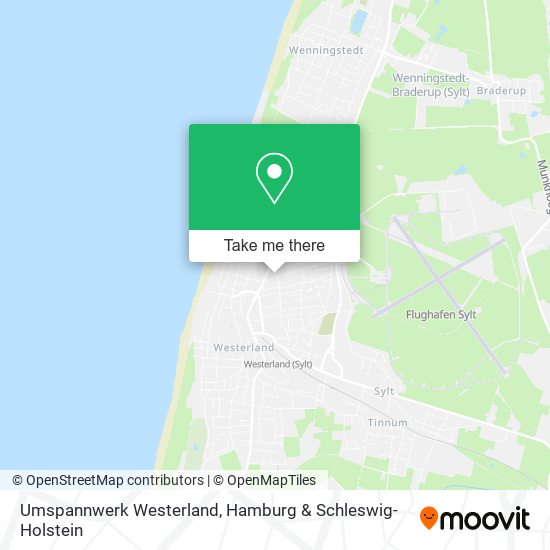 Umspannwerk Westerland map