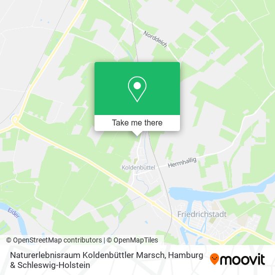 Naturerlebnisraum Koldenbüttler Marsch map