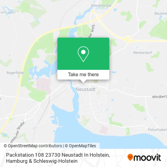 Карта Packstation 108 23730 Neustadt In Holstein