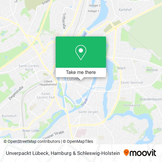 Unverpackt Lübeck map