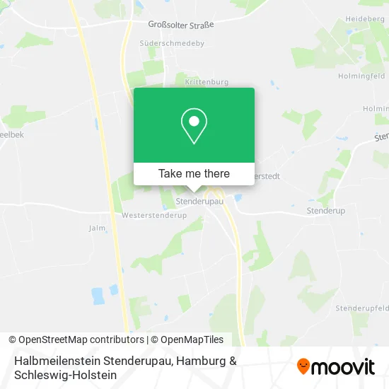 Карта Halbmeilenstein Stenderupau