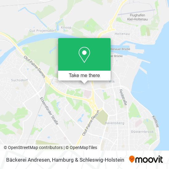 Bäckerei Andresen map