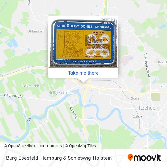 Burg Esesfeld map