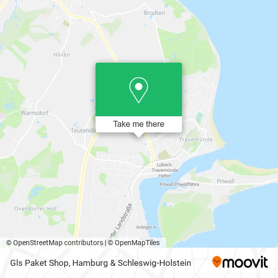 Карта Gls Paket Shop