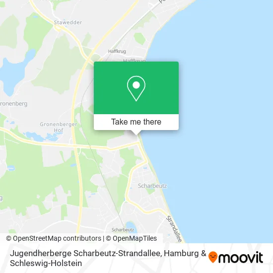 Карта Jugendherberge Scharbeutz-Strandallee