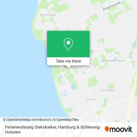 Карта Ferienwohnung Diekskieker