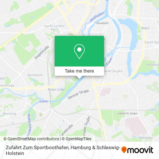 Zufahrt Zum Sportboothafen map