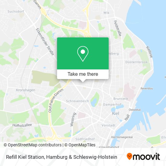 Refill Kiel Station map